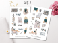 Preview: Girls Books Sticker Set